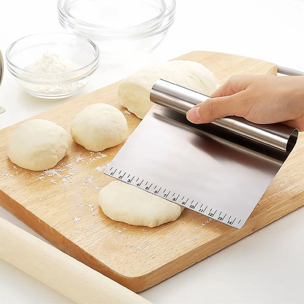 Stainless Steel Dough Scraper Cutter Baking Pastry Spatulas Pizza