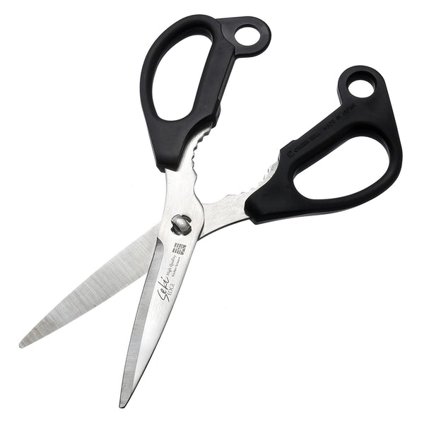 Green Bell Utility Kitchen Scissors G-2033 (Black) Longer Blade