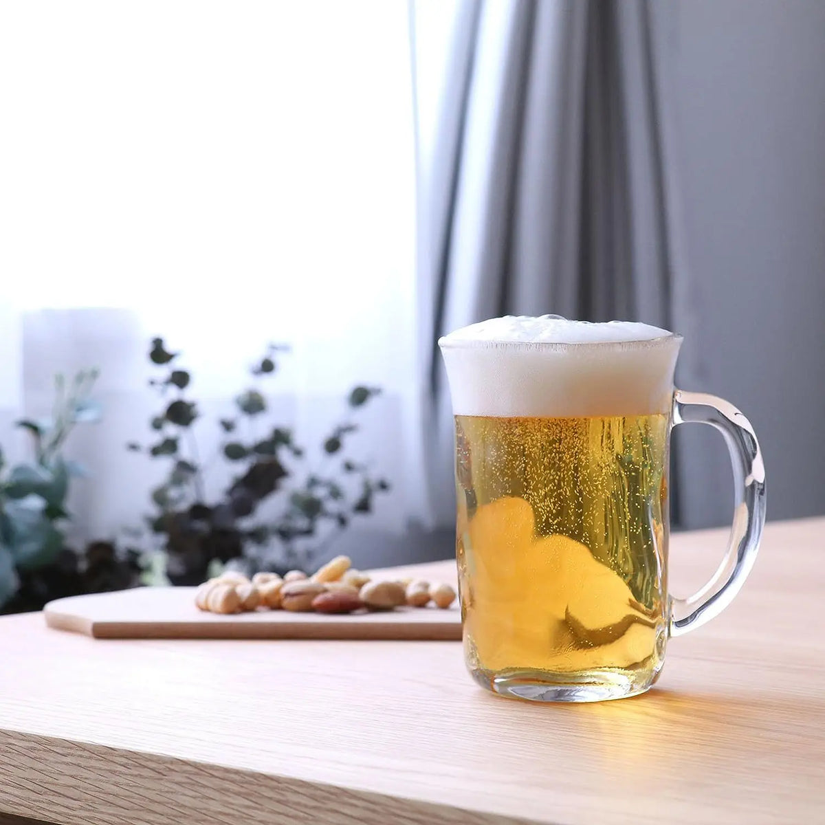 ADERIA Lute Soda-Lime Glass Beer Mug Set of 3 - Globalkitchen Japan