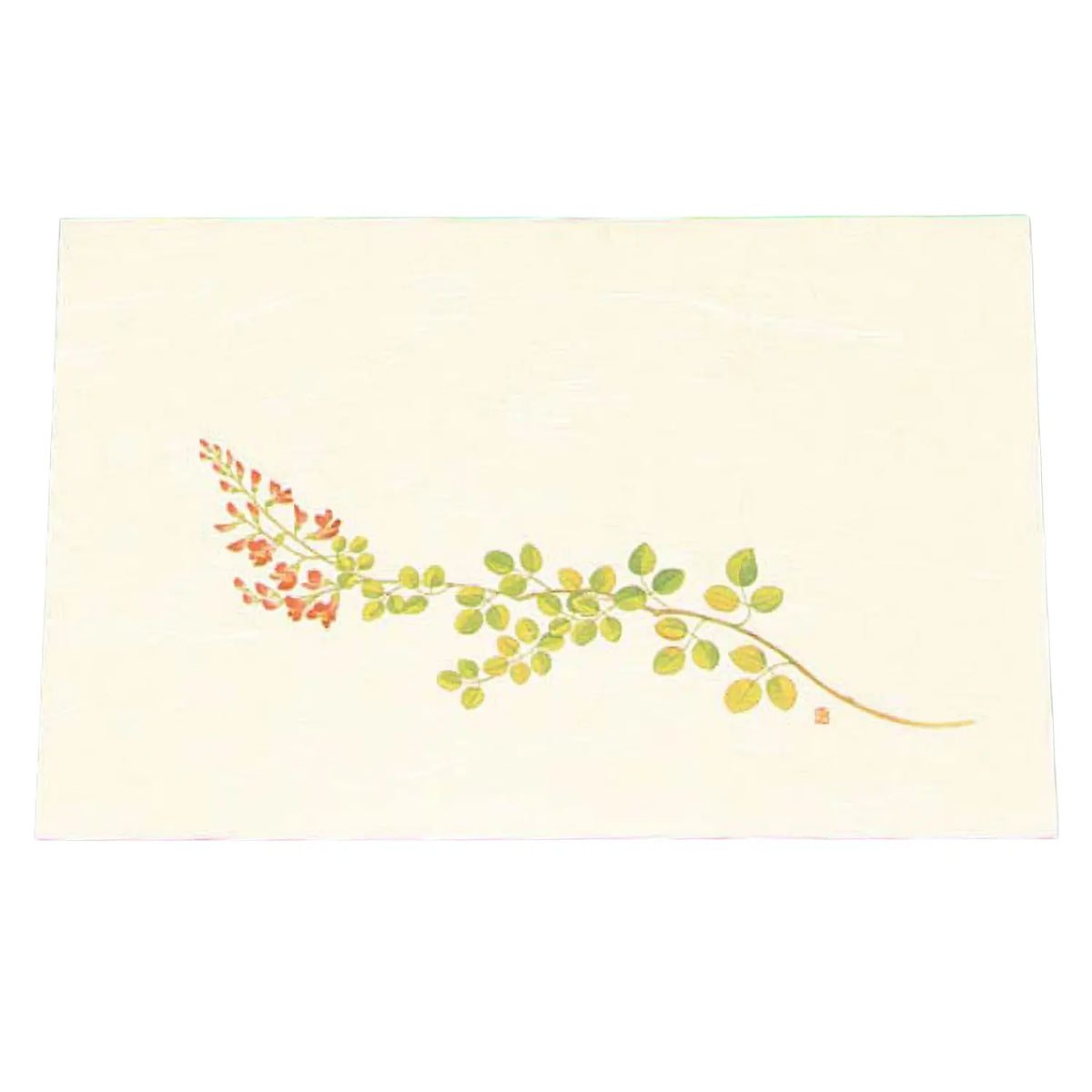 Artec Washi Paper Cream Placemat Bush Clover 100 pcs