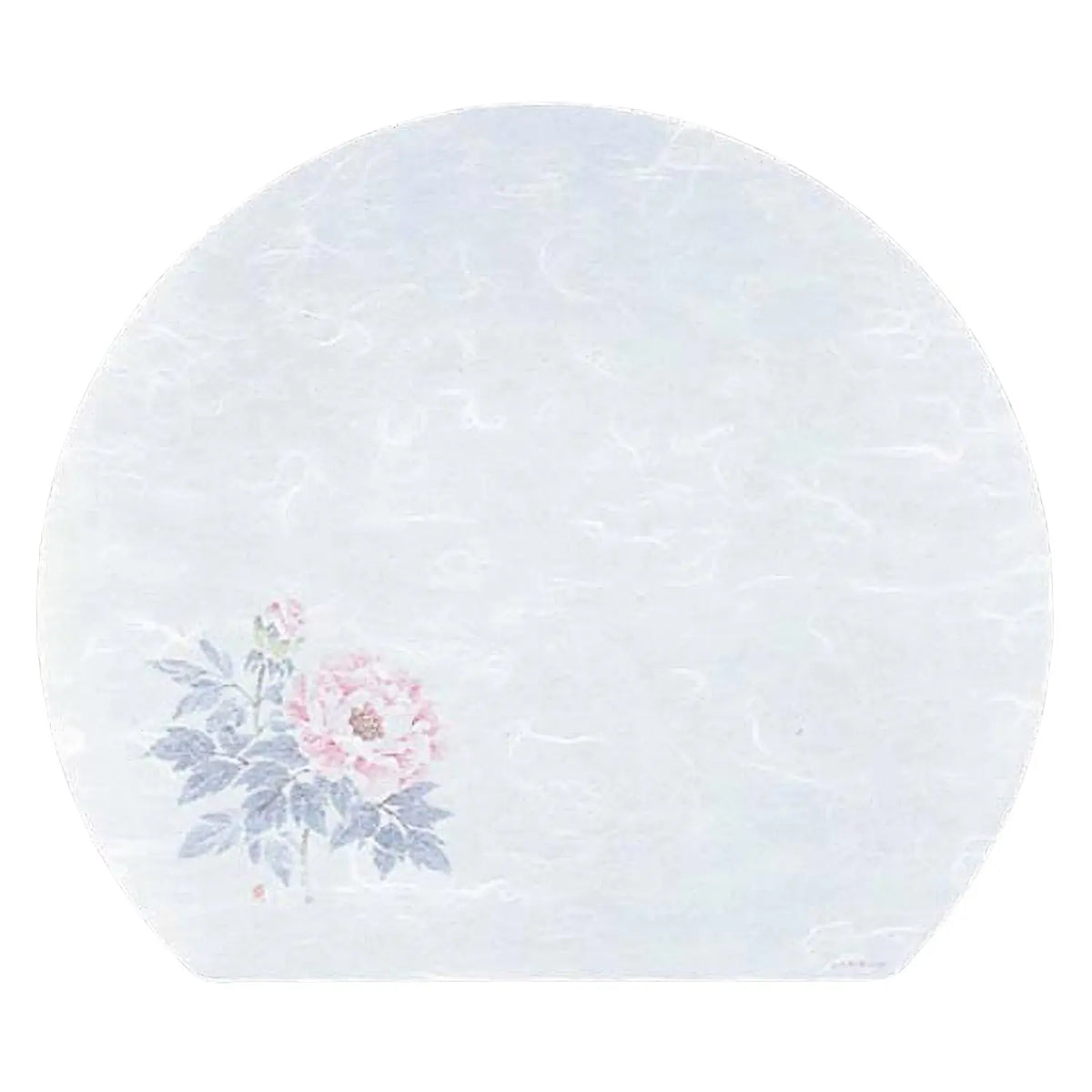 Artec Washi Paper Half Moon Placemat Peony 100 pcs