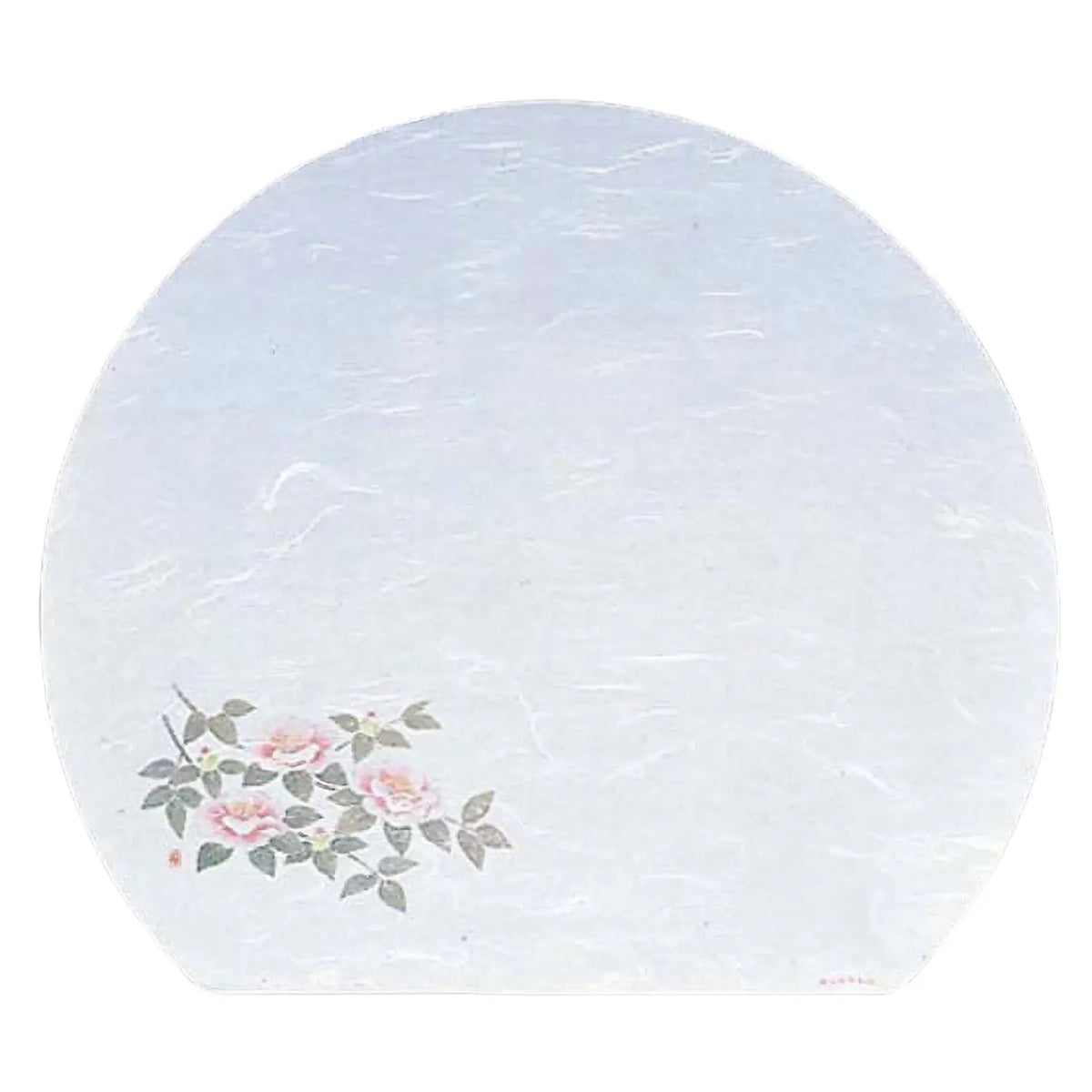 Artec Washi Paper Half Moon Placemat Sasanqua Camellia 100 pcs