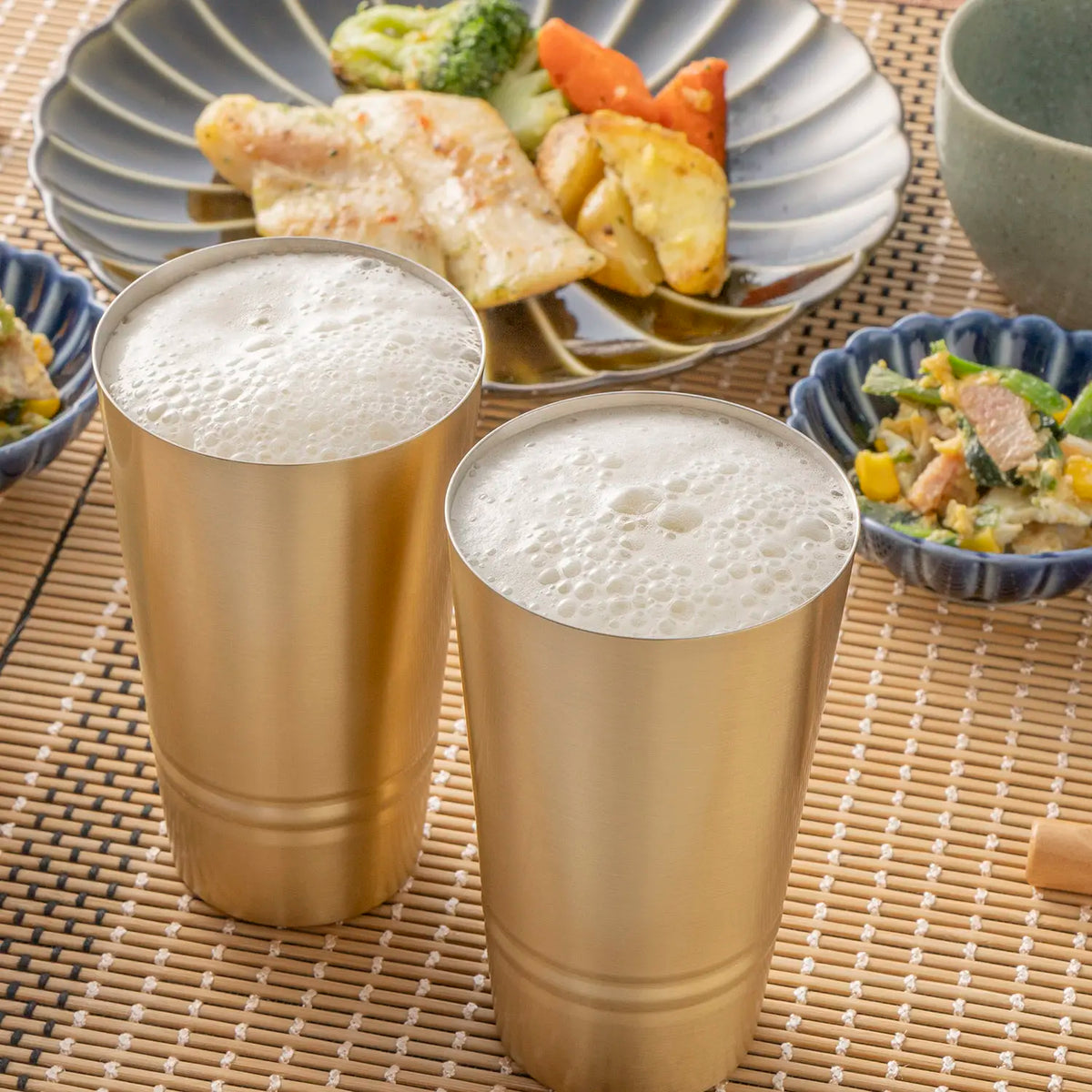 Asahi Brass Tumbler 330ml 2 pcs