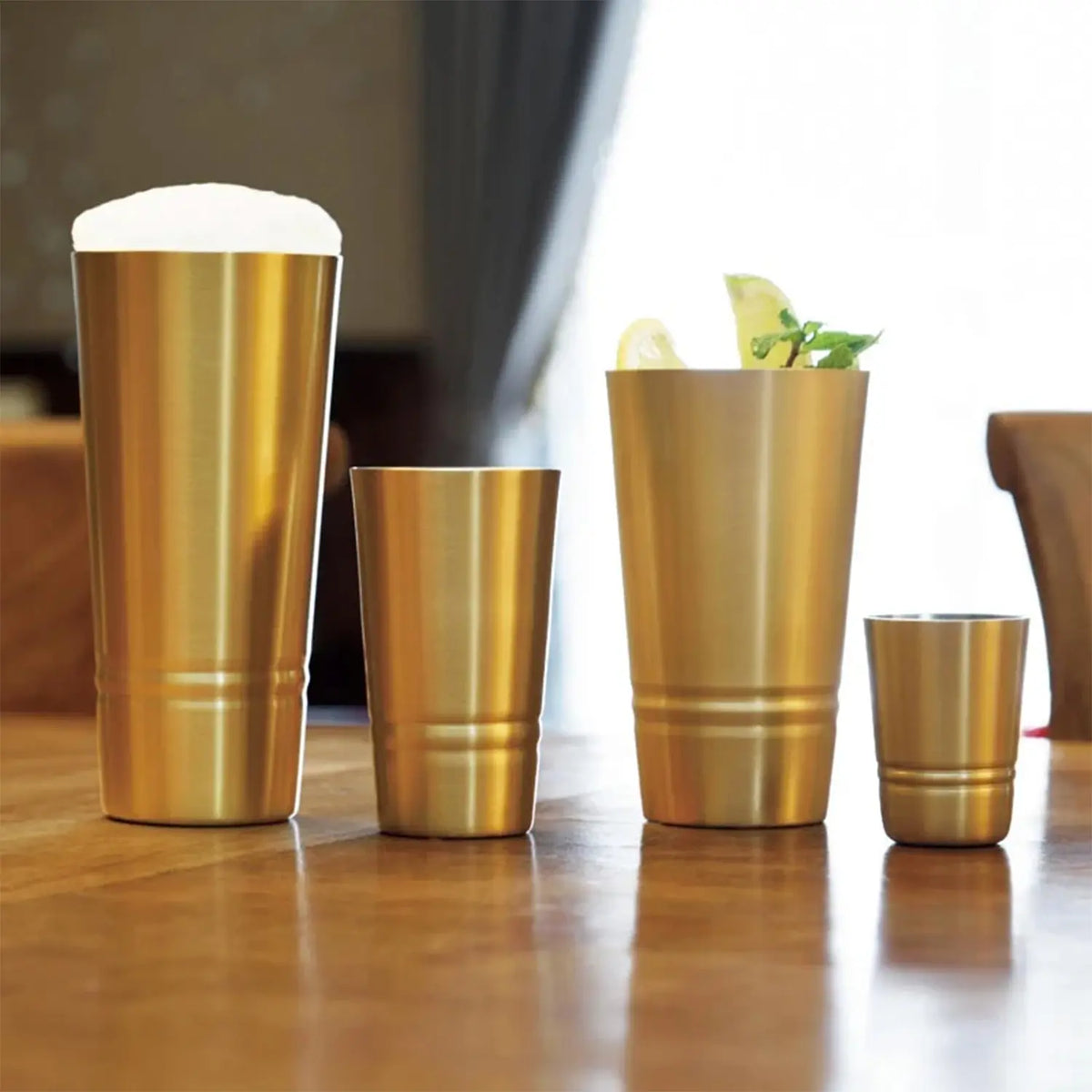 Asahi Brass Tumbler 330ml 2 pcs