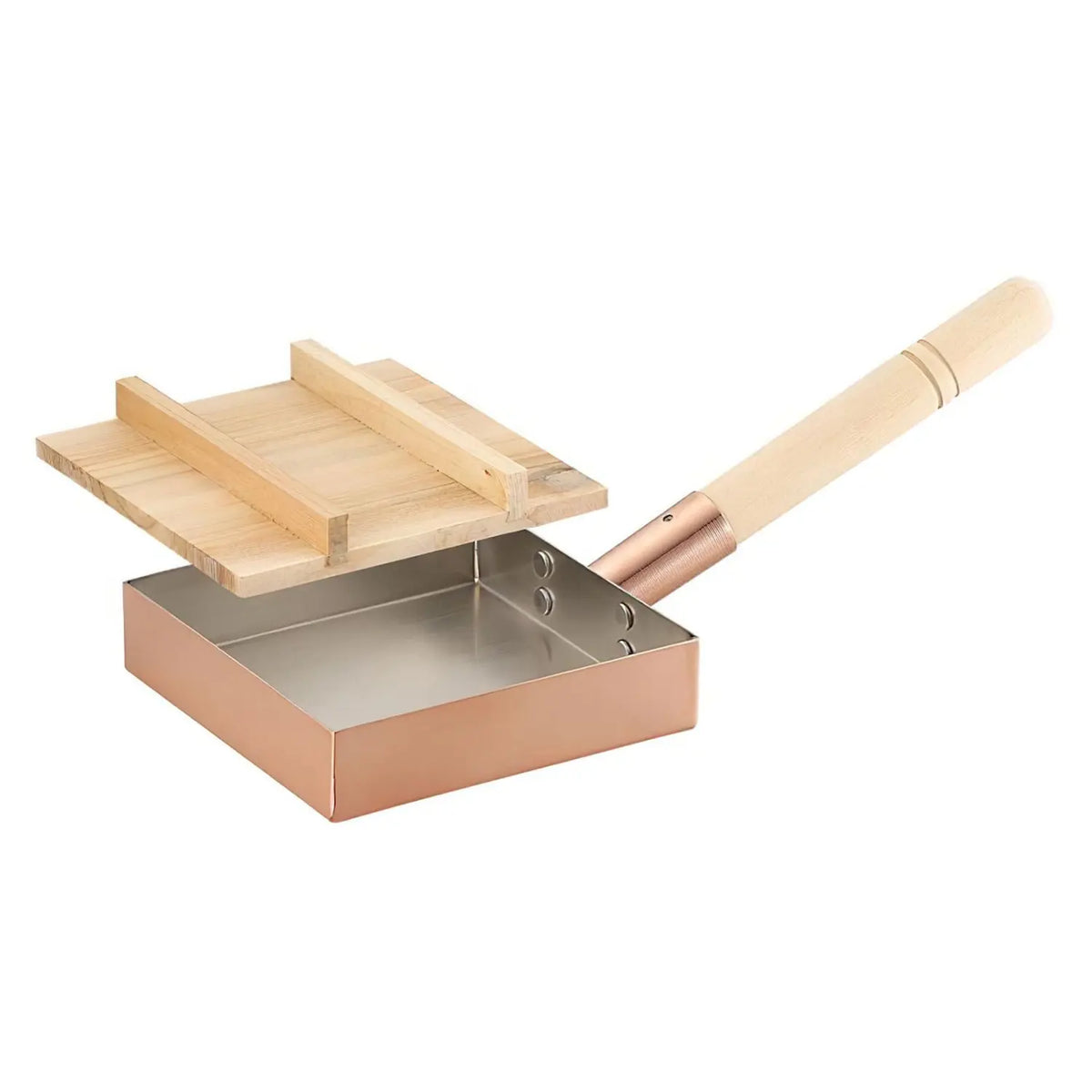 Asahi Copper Tamagoyaki Omelette Pan with Lid