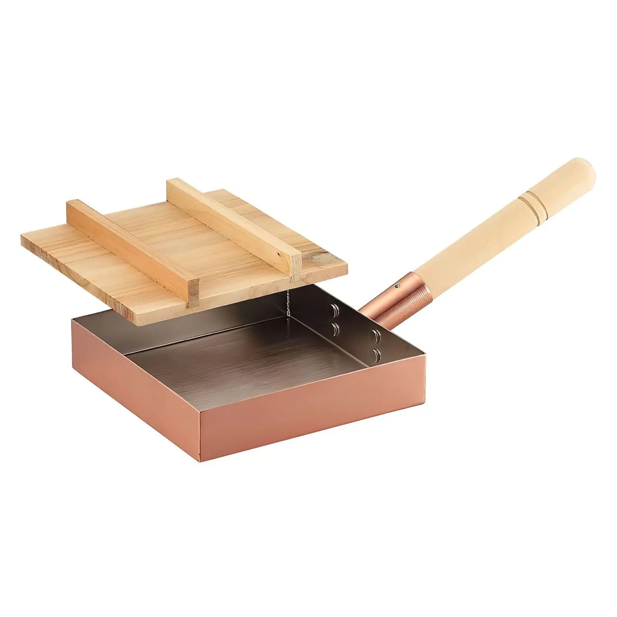 Asahi Copper Tamagoyaki Omelette Pan with Lid