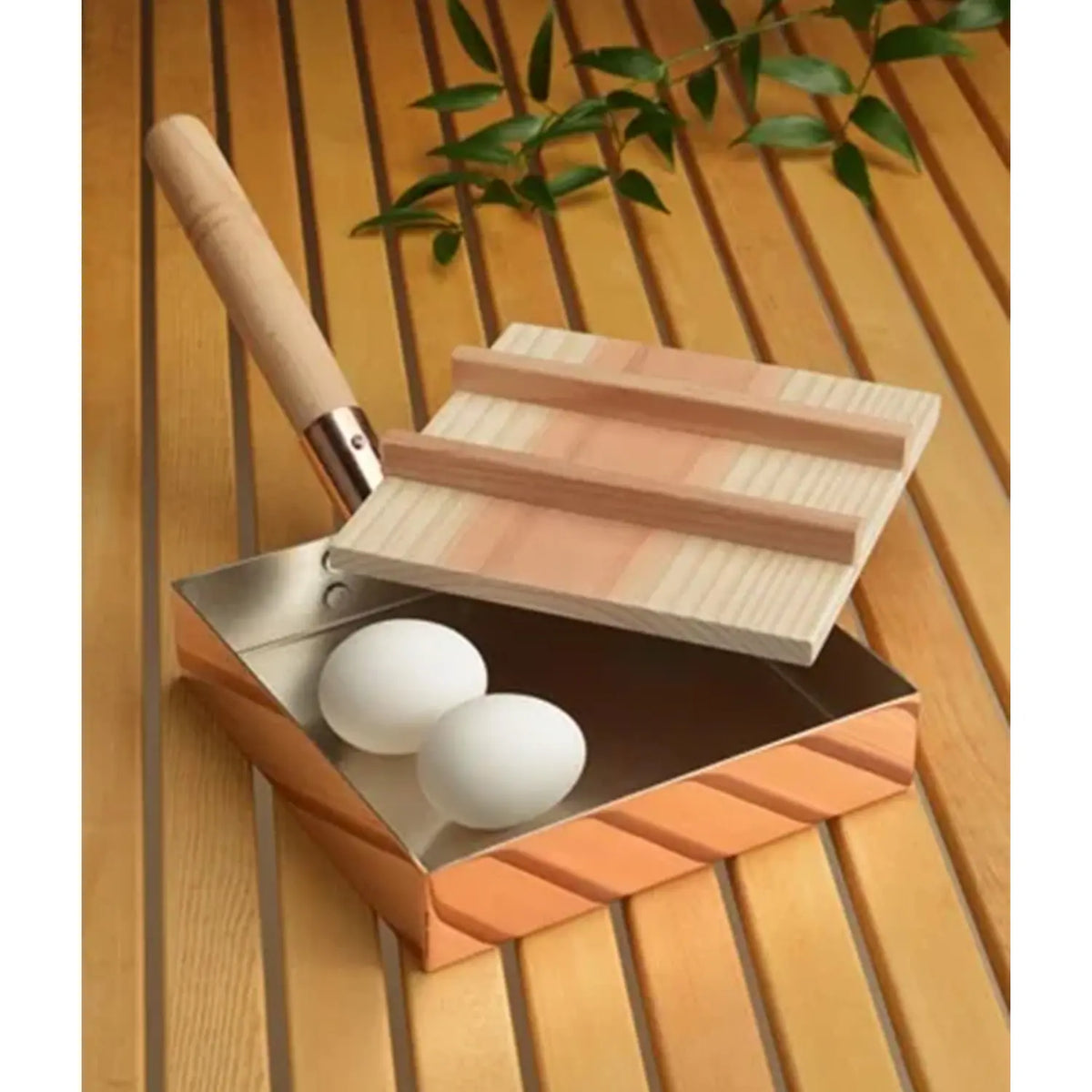 Asahi Copper Tamagoyaki Omelette Pan with Lid