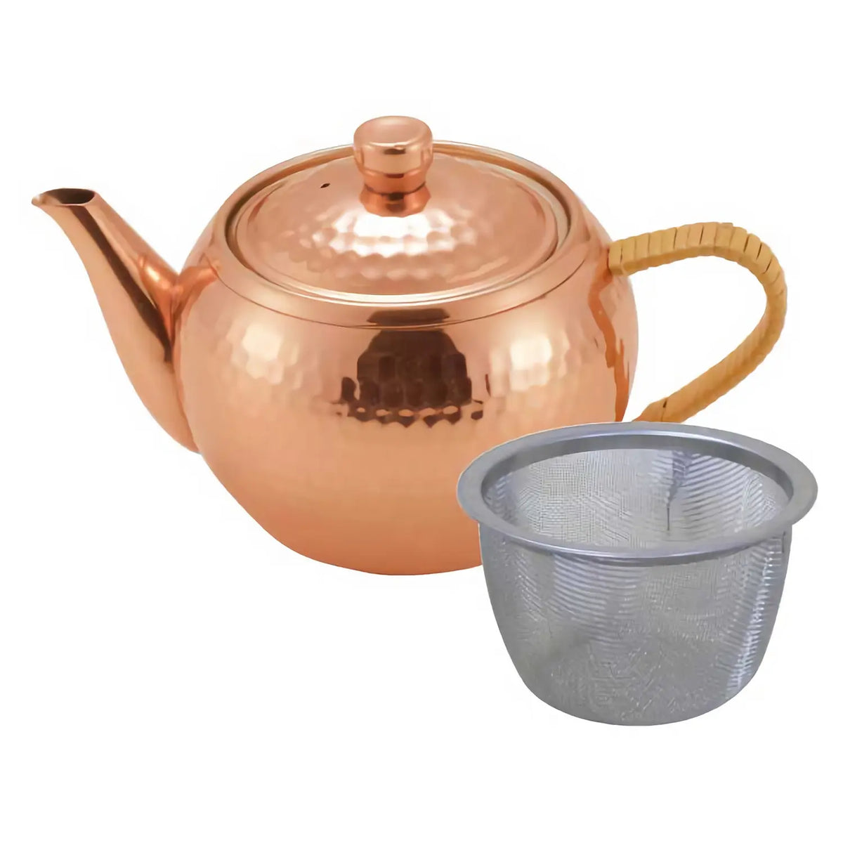 Asahi Nagomi Copper Kyusu Teapot with Tea Strainer