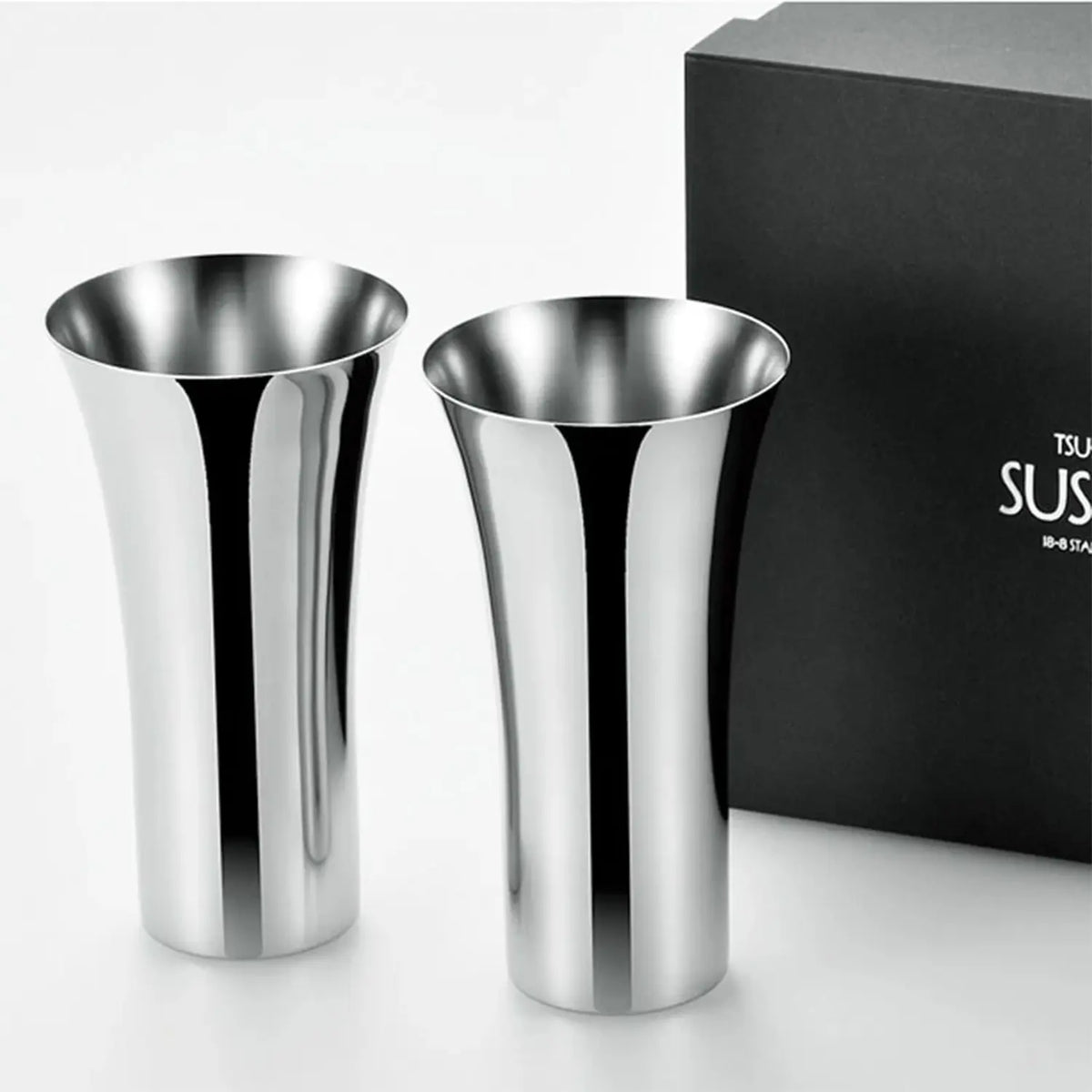 Asahi SUS Stainless Steel Beer Glass 380ml 2 pcs