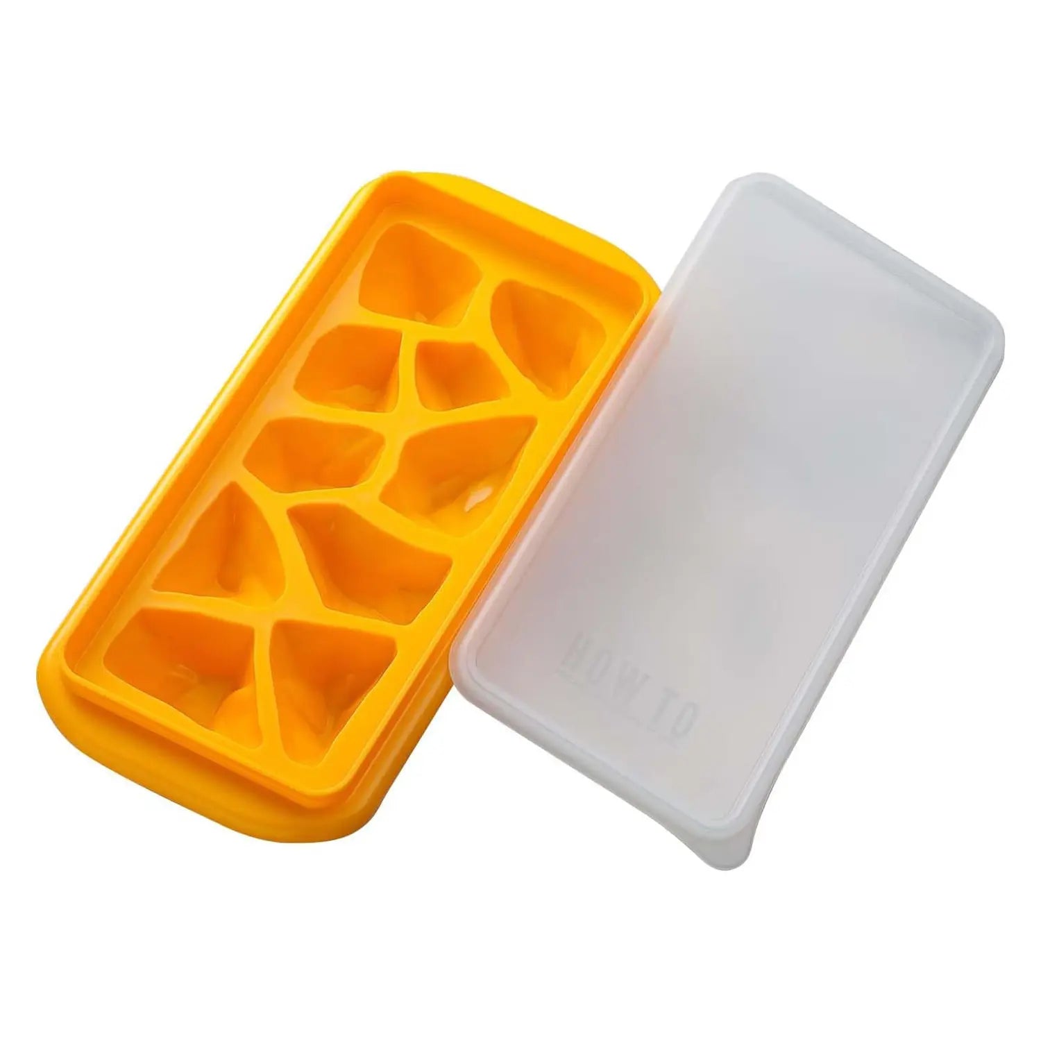 6 10pcs Square Ice Cube Tray With Lid Single Large Ice Cube Mold