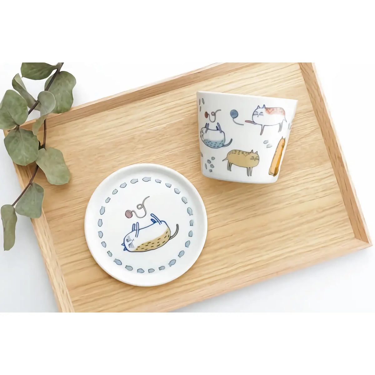 Harekutani Porcelain Coaster Cat