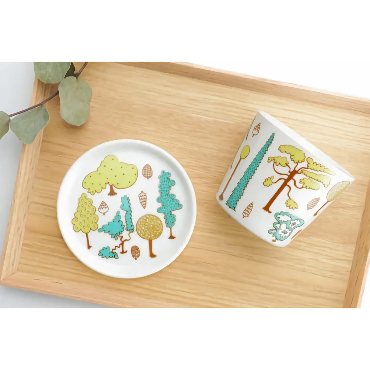 Harekutani Porcelain Coaster Forest