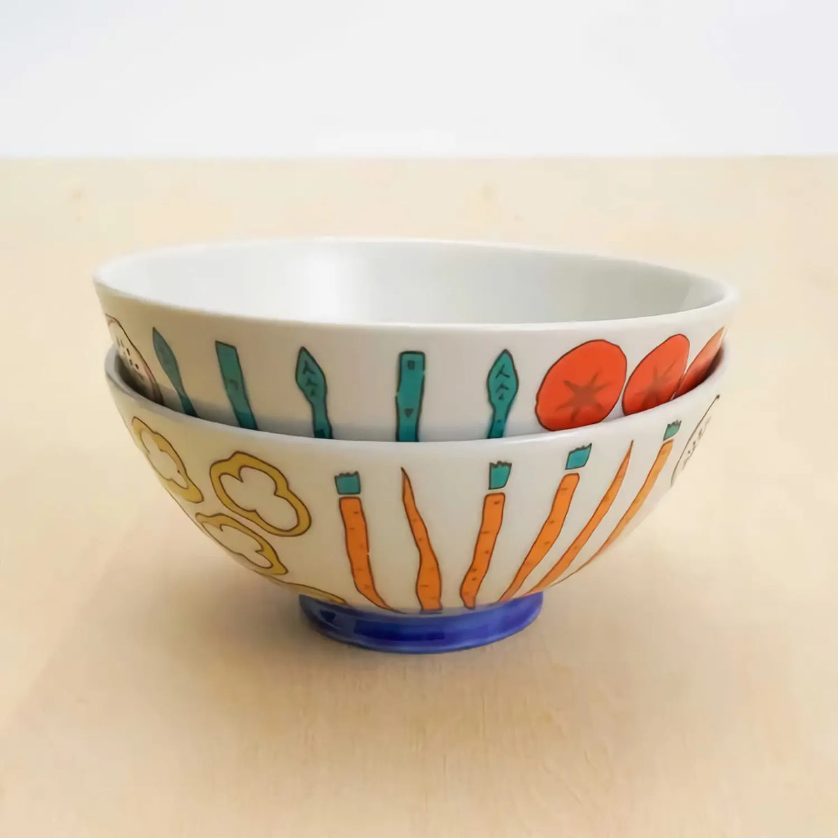 Harekutani Porcelain Rice Bowl Vegetable