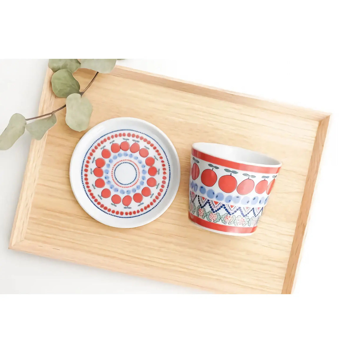 Harekutani Porcelain Soba Choko Cup Berries