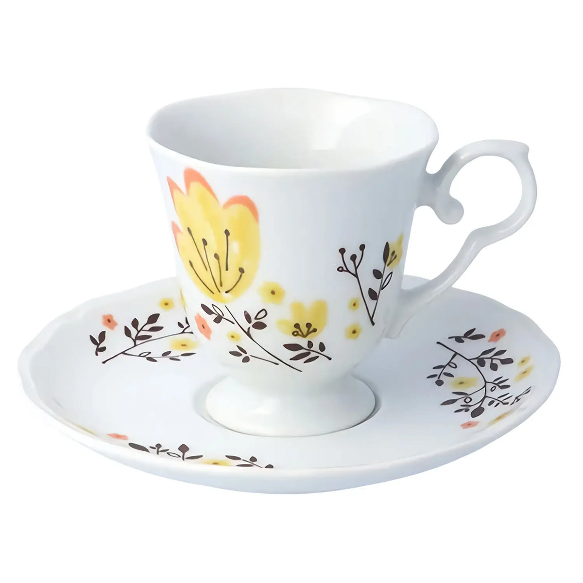 Harekutani Haruhana Porcelain Cup &amp; Saucer