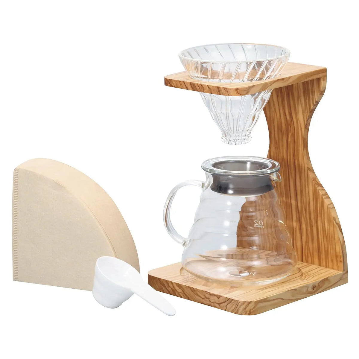 Hario V60 Heat Resistant Glass Coffee Dripper Set