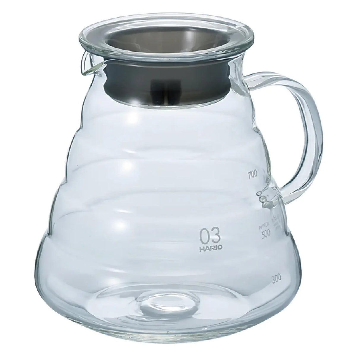 Hario V60 Heat Resistant Glass Coffee Server Transparent