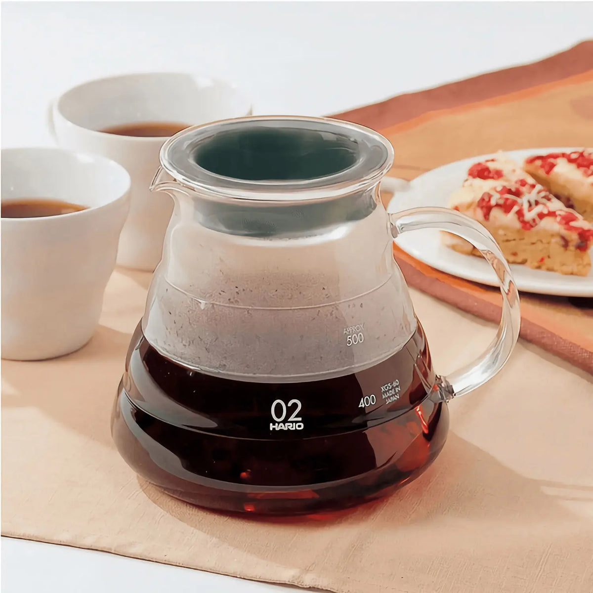 Hario V60 Heat Resistant Glass Coffee Server Transparent