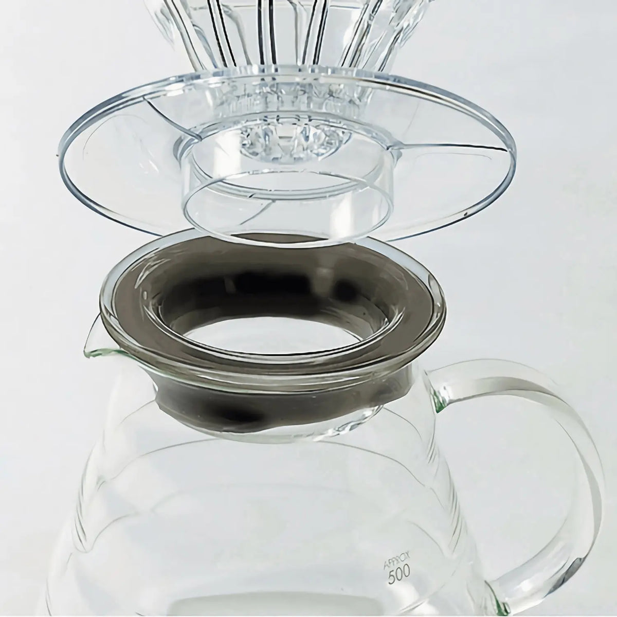 Hario V60 Heat Resistant Glass Coffee Server Transparent