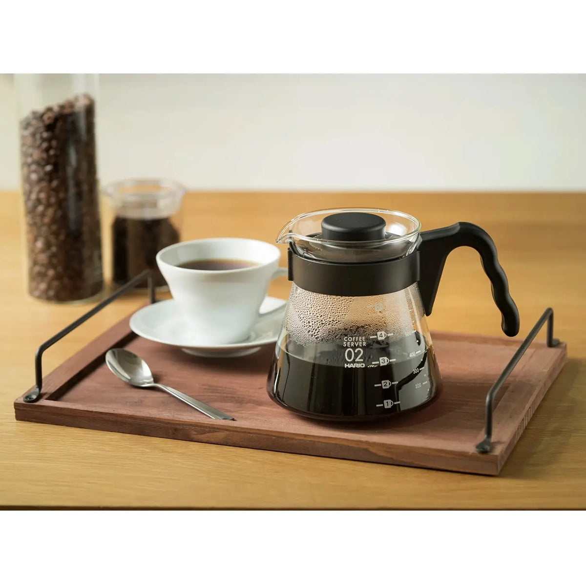 Hario V60 Heat Resistant Glass Coffee Server Wide Spout