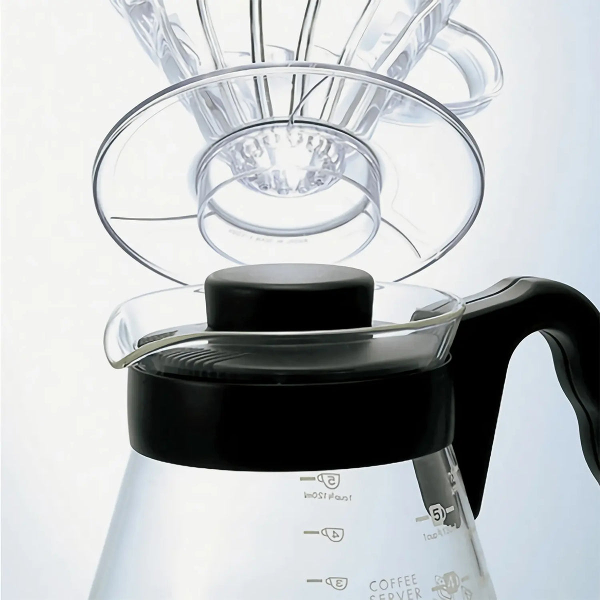 Hario V60 Heat Resistant Glass Coffee Server Wide Spout