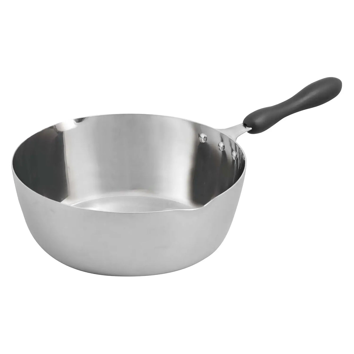 Honma Seisakusho 3 Ply Stainless Steel Induction Yukihira Saucepan with Plastic Handle