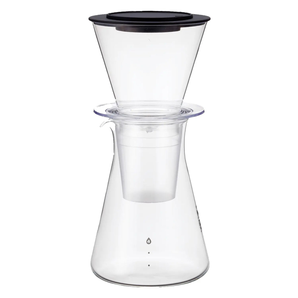 Iwaki Heat-Resistant Glass Coffee Server with Dripper