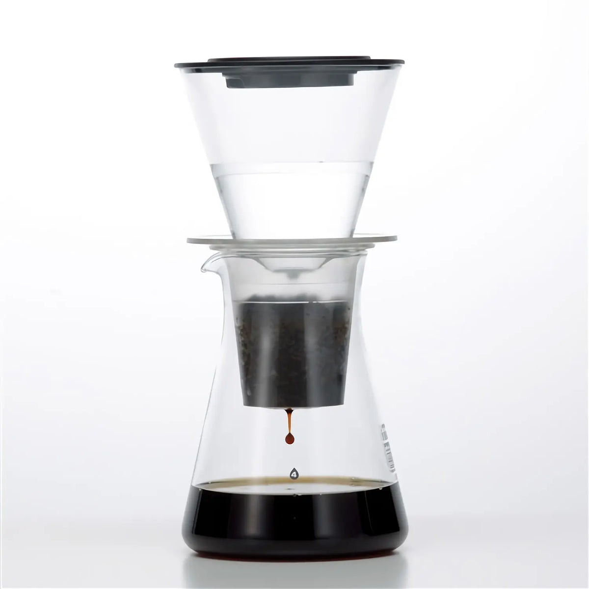 Iwaki Heat-Resistant Glass Coffee Server with Dripper