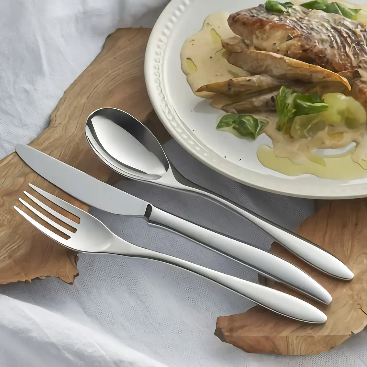 Luckywood Marille Stainless Steel Dessert Fork