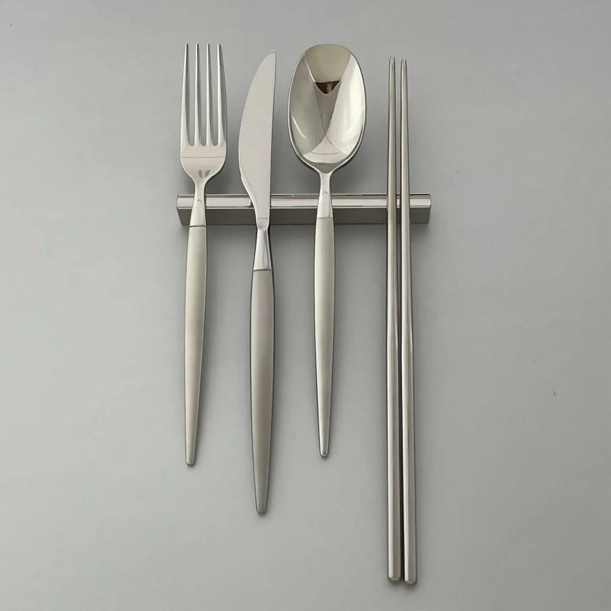 Luckywood Stainless Steel Cutlery Rest Satin Finish