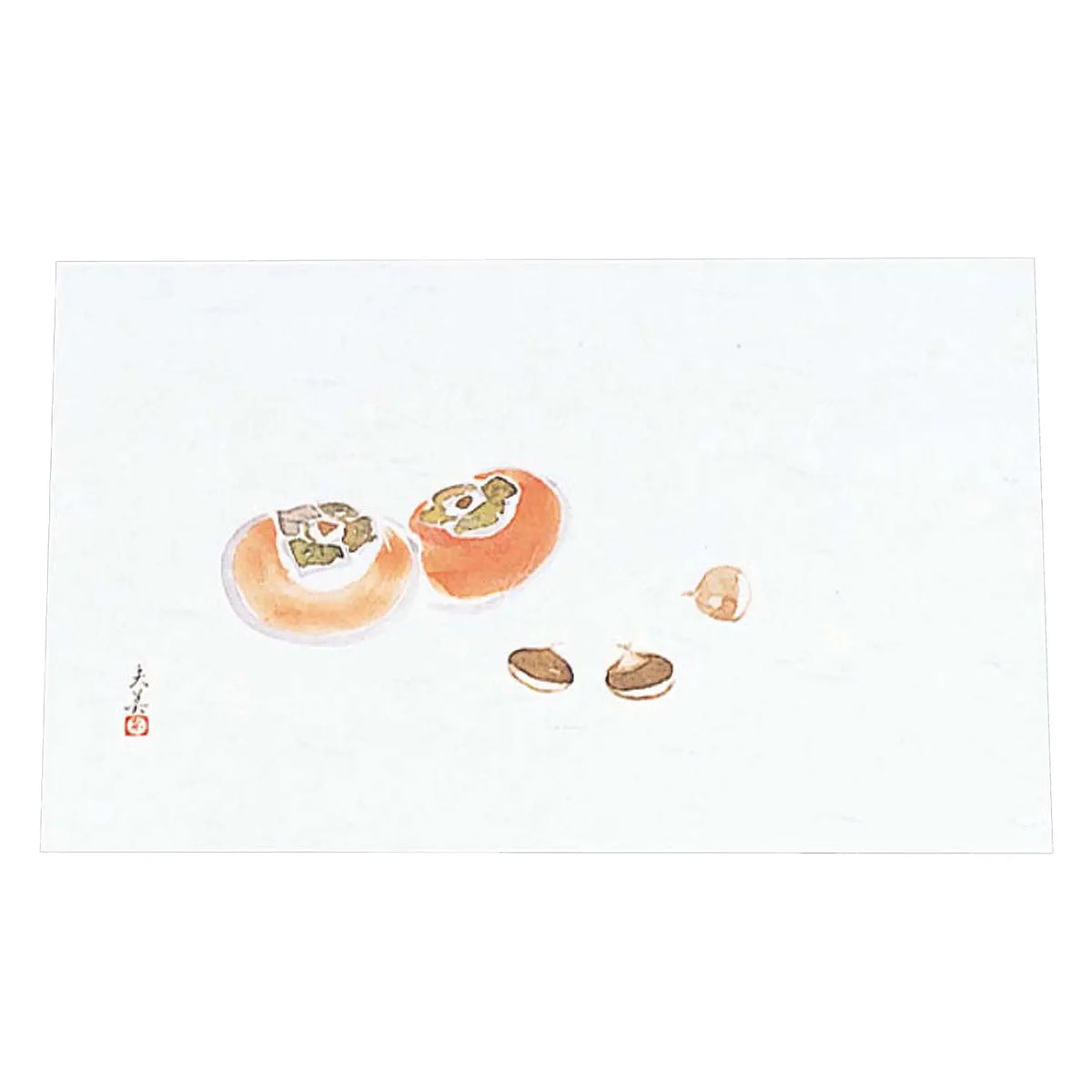 MIN Washi Paper Placemat Kaki and Chestnut 100 pcs