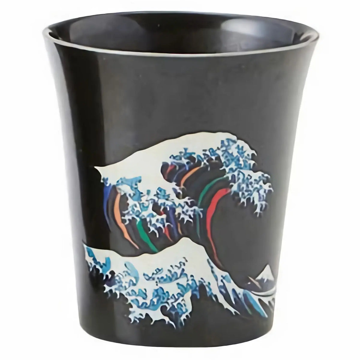 Marumo Takagi Heat Sensitive Ceramics Cup Hokusai Black