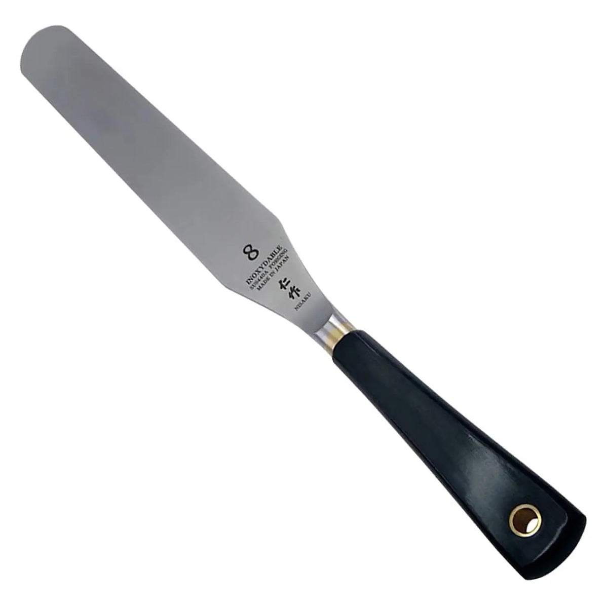 Nisaku Stainless Steel Icing Spatula with Wooden Handle