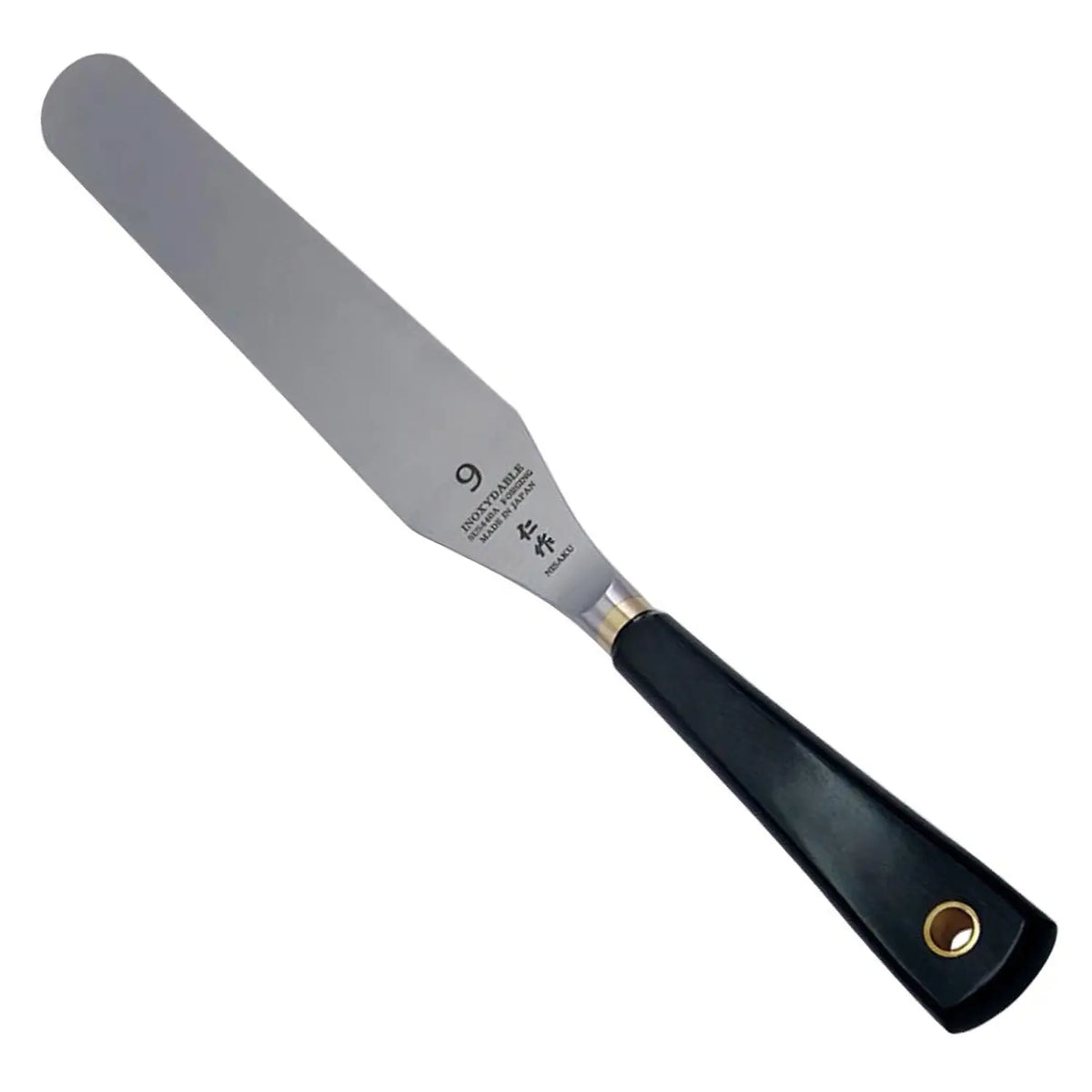 Nisaku Stainless Steel Icing Spatula with Wooden Handle