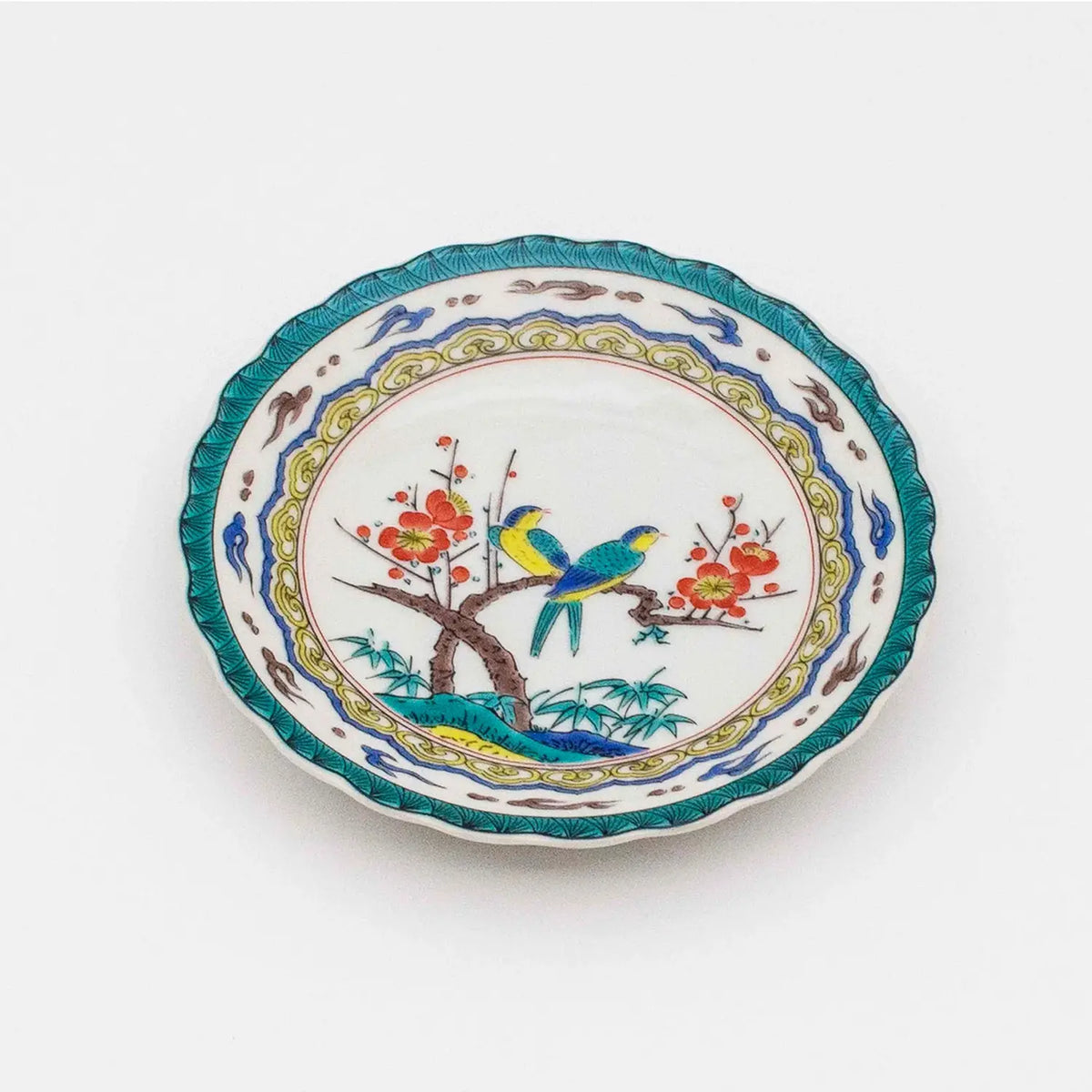 SEIKOU JIDAIGA Kutani Porcelain Plate 13cm 5 pcs