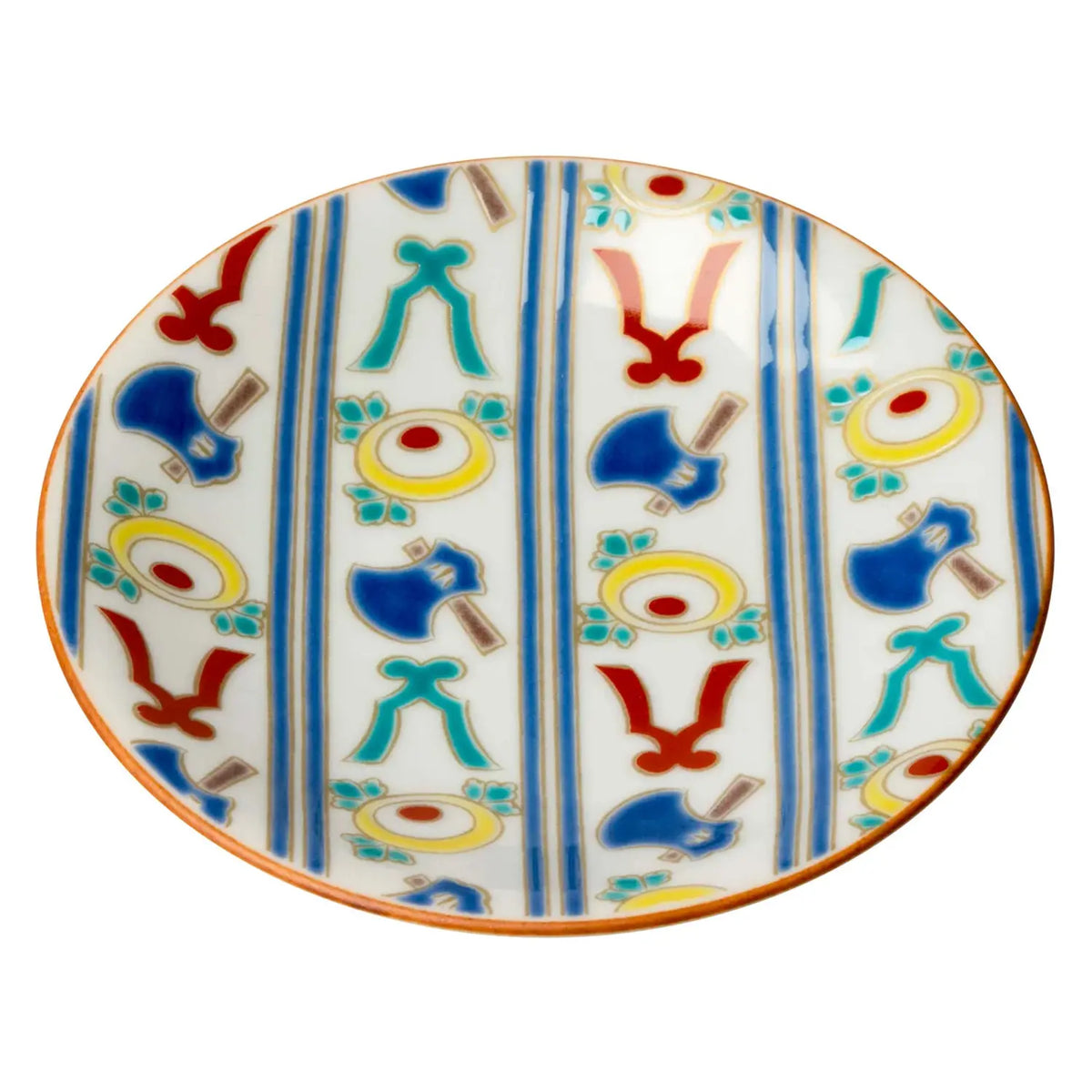 SEIKOU KISSYO II Kutani Porcelain Mamezara Small Plate Yokikotokiku