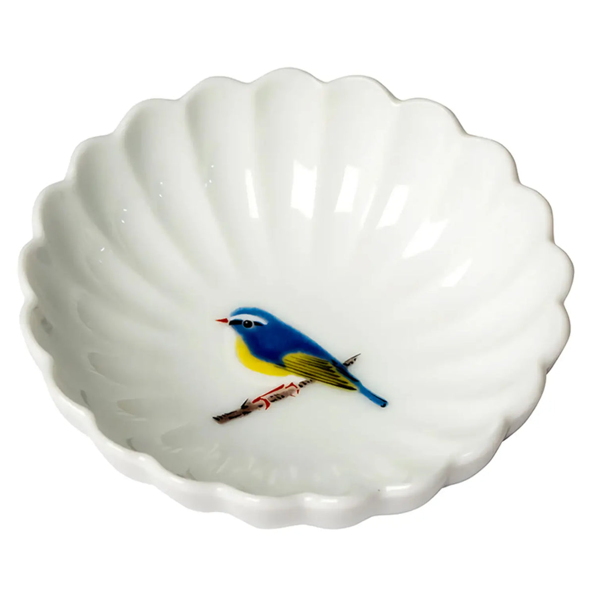 SEIKOU Kutani Porcelain Koduke Tiny Bowl Ruribitaki