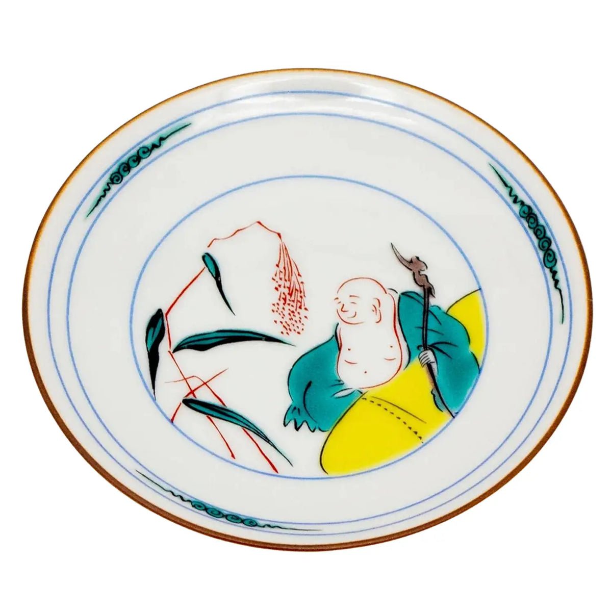 SEIKOU Kutani Porcelain Mamezara Small Plate Hoteizu