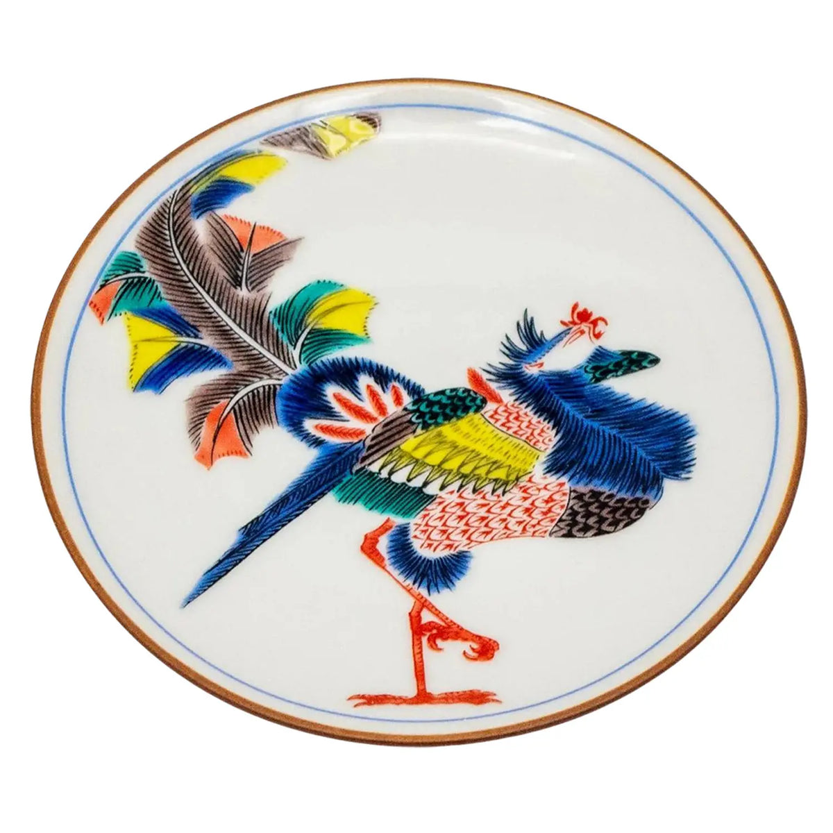 SEIKOU Kutani Porcelain Mamezara Small Plate Hououmon