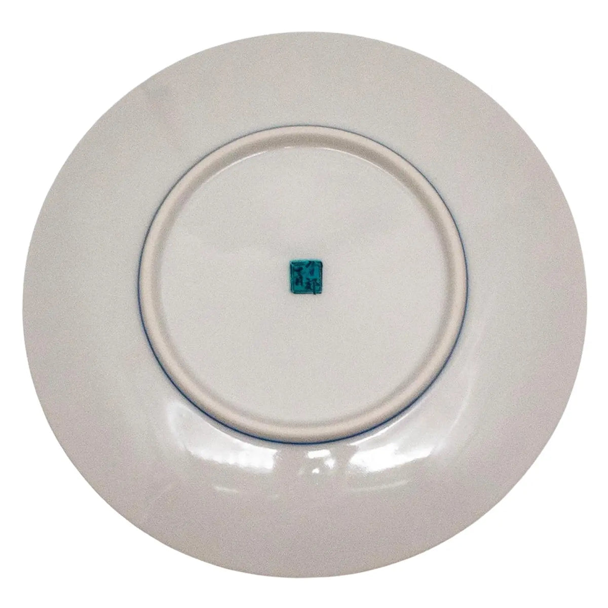 SEIKOU Kutani Porcelain Plate 15cm Aodetsuru-Karutamon