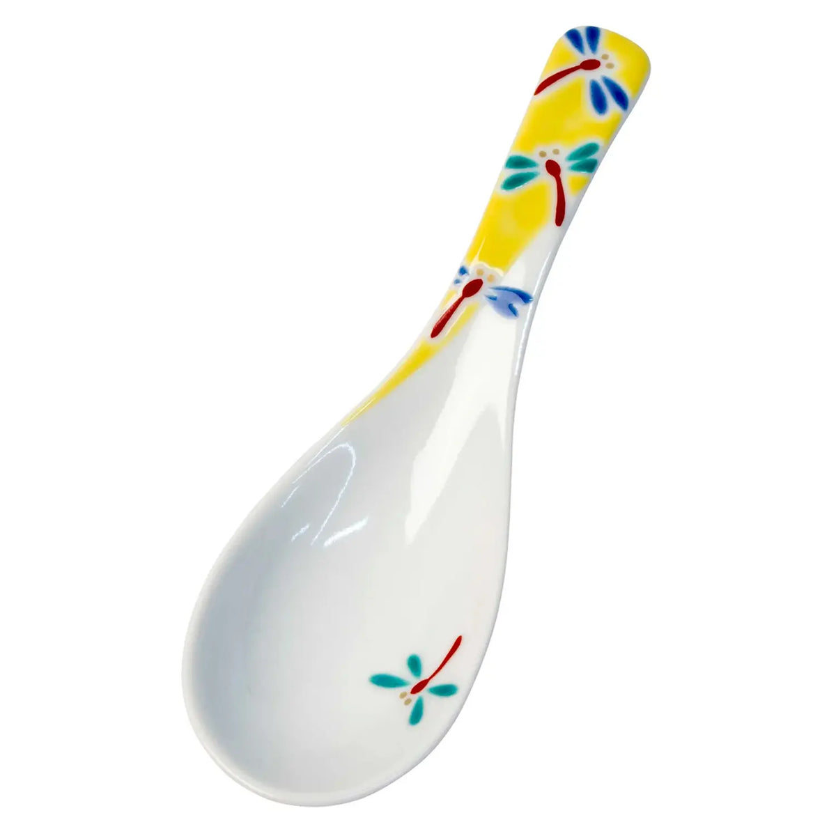 SEIKOU Kutani Porcelain Renge Spoon Dragonfly