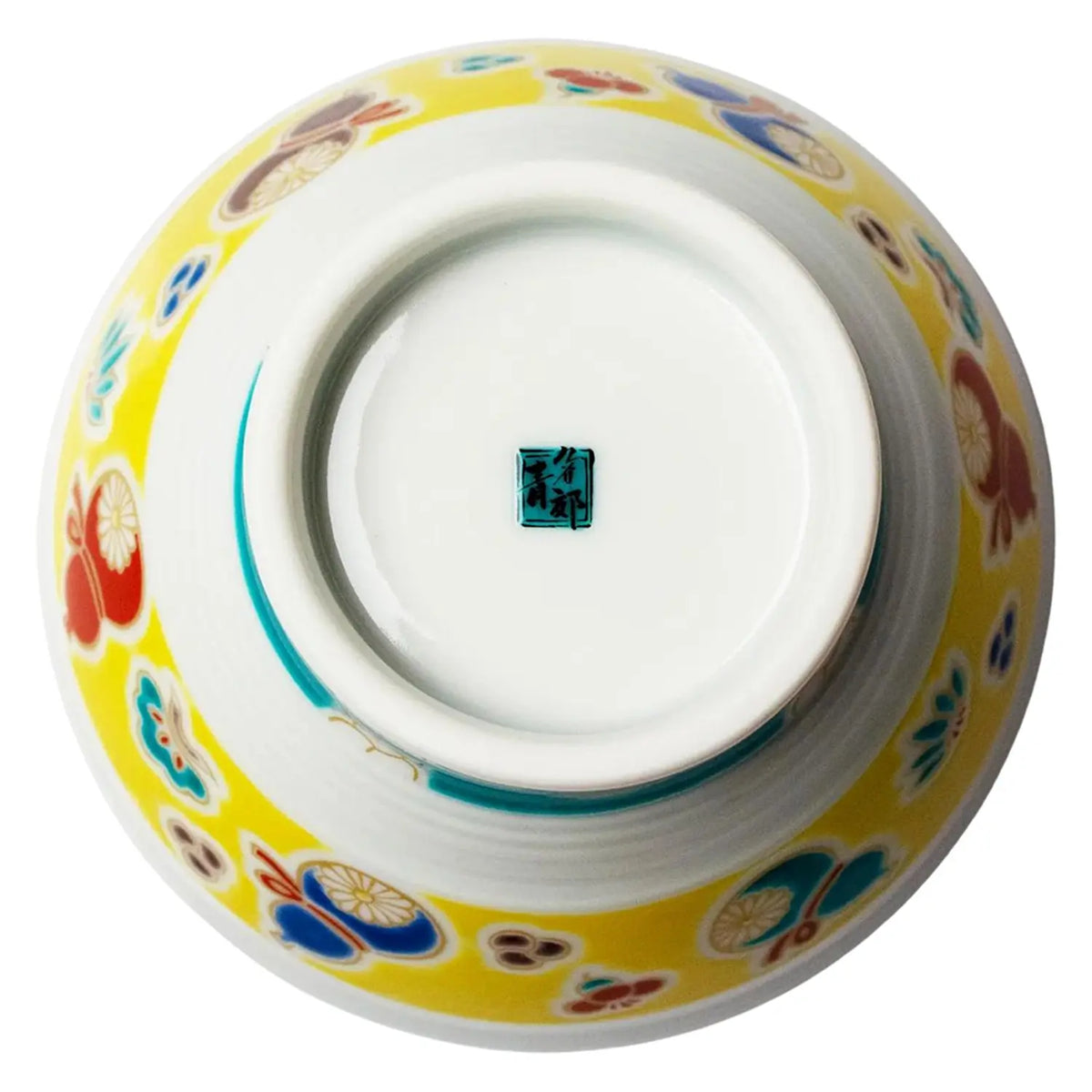 SEIKOU Kutani Porcelain Sendan Rice Bowl Mubyou