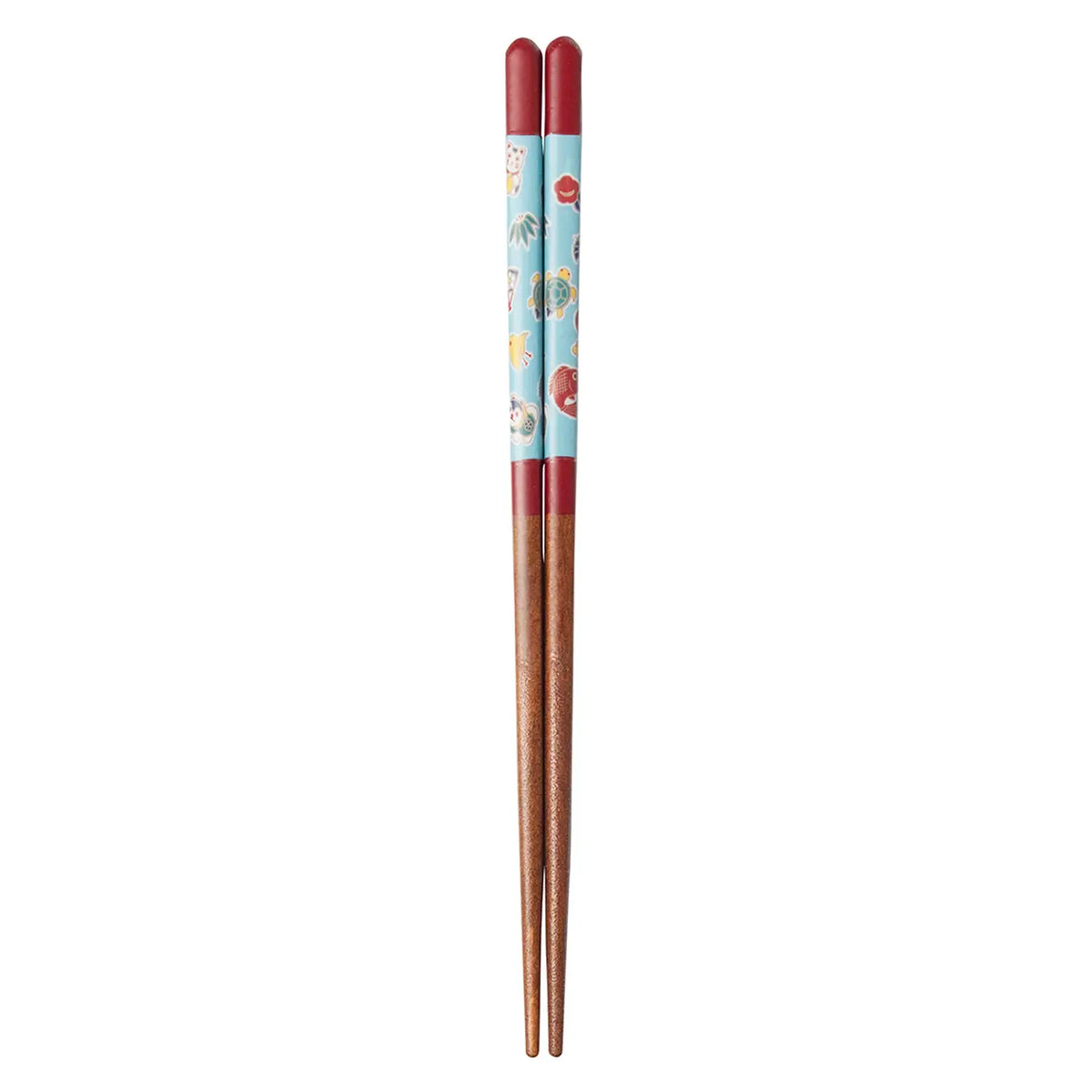 SEIKOU Wakasa Lacquered Natural Wood Chopsticks 21cm Red Engimono