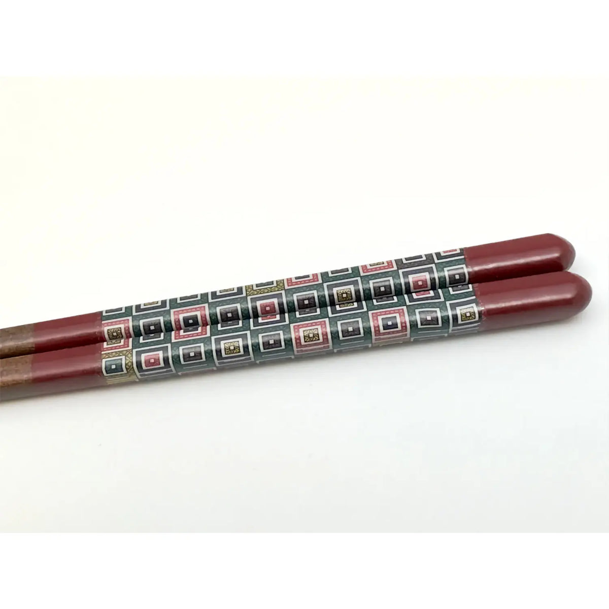 SEIKOU Wakasa Lacquered Natural Wood Chopsticks 21cm Red Ishidatami