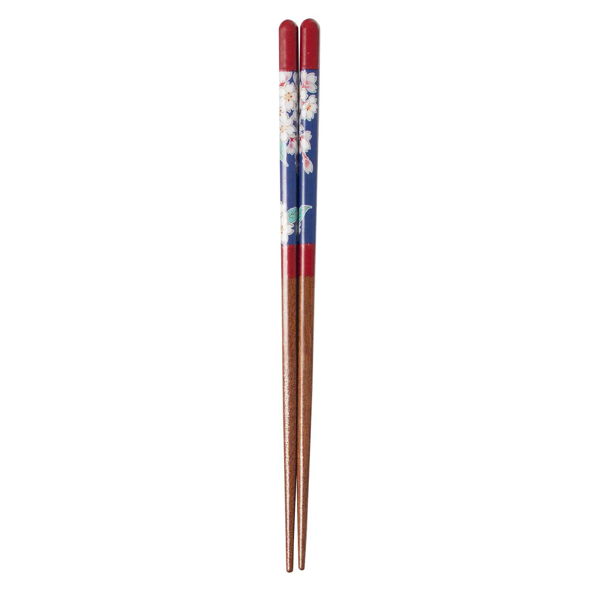 SEIKOU Wakasa Lacquered Natural Wood Chopsticks 21cm Red Sakura