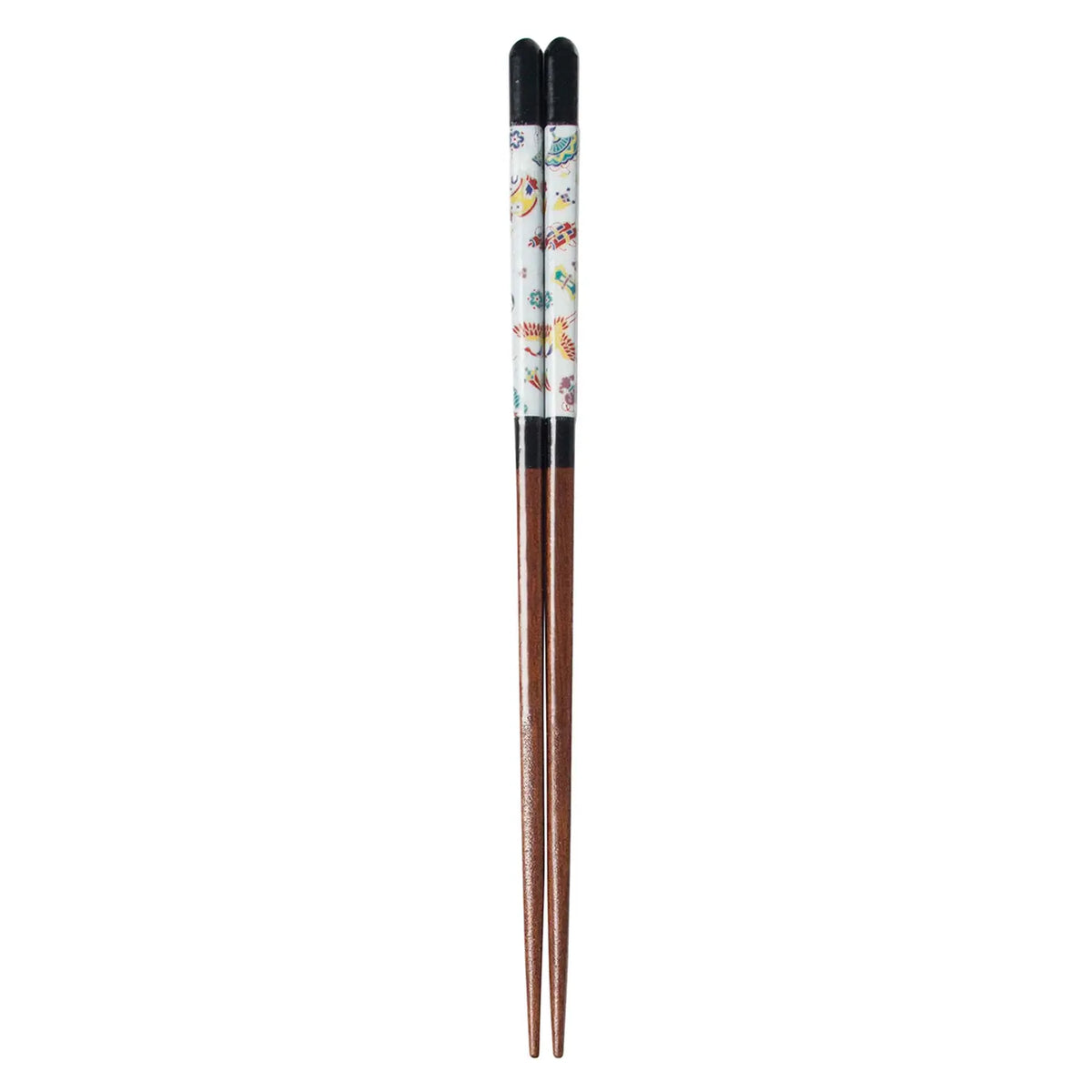 SEIKOU Wakasa Lacquered Natural Wood Chopsticks 23cm Black Takarazukushi