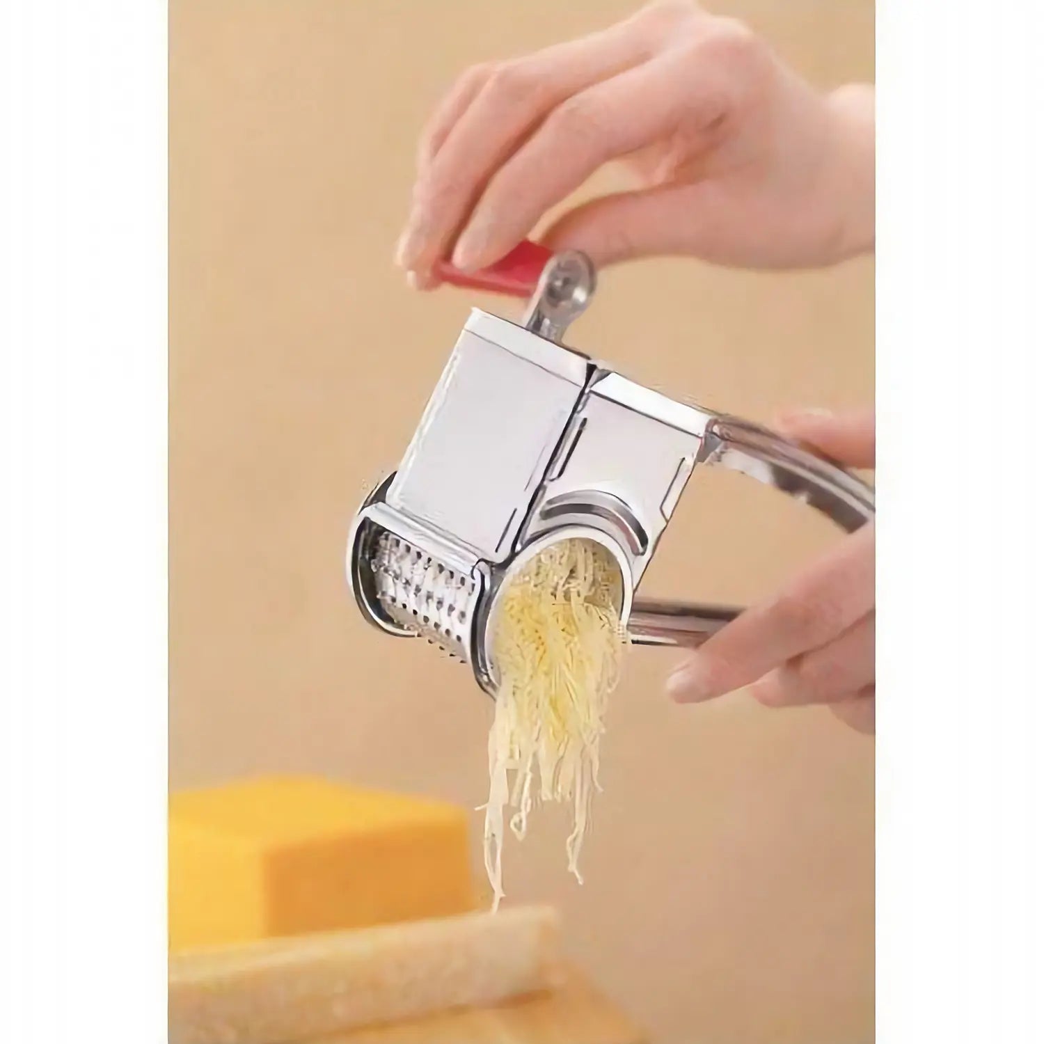 GS Home Products Stainless Steel Rotary Cheese Grater 62968 - Globalkitchen  Japan