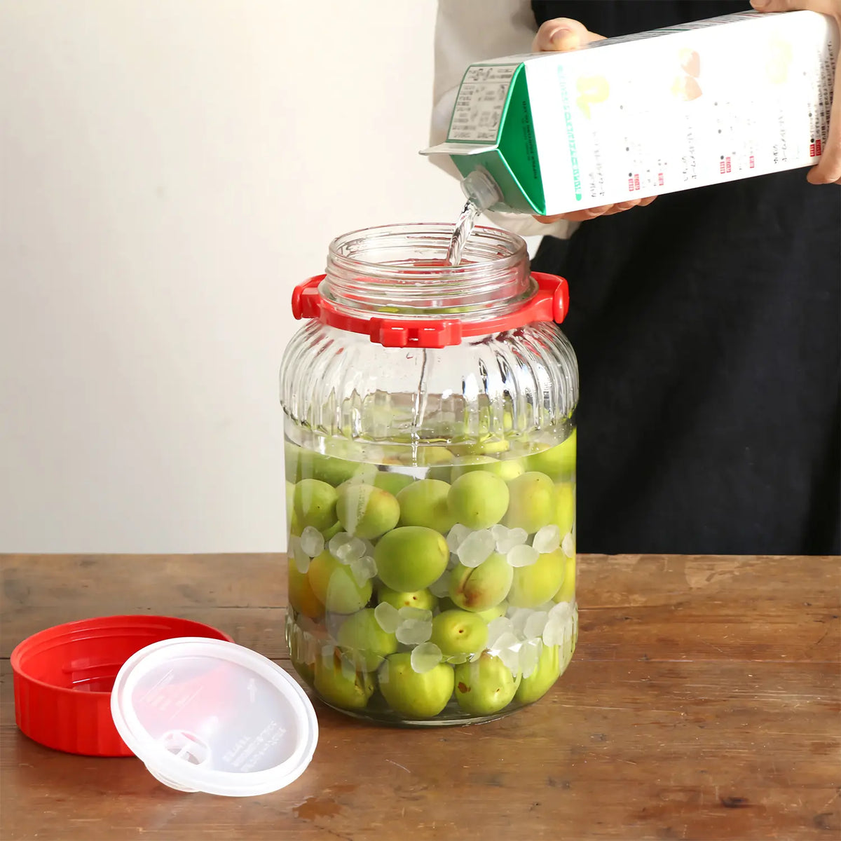 Toyo Sasaki Glass Soda-Lime Glass Fruit Liquor Bottle