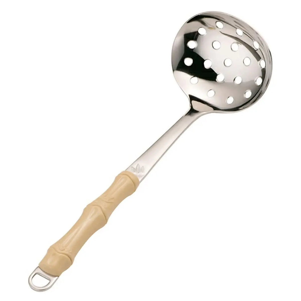 Wada Stainless Steel Perforated Ladle with Plastic Handle