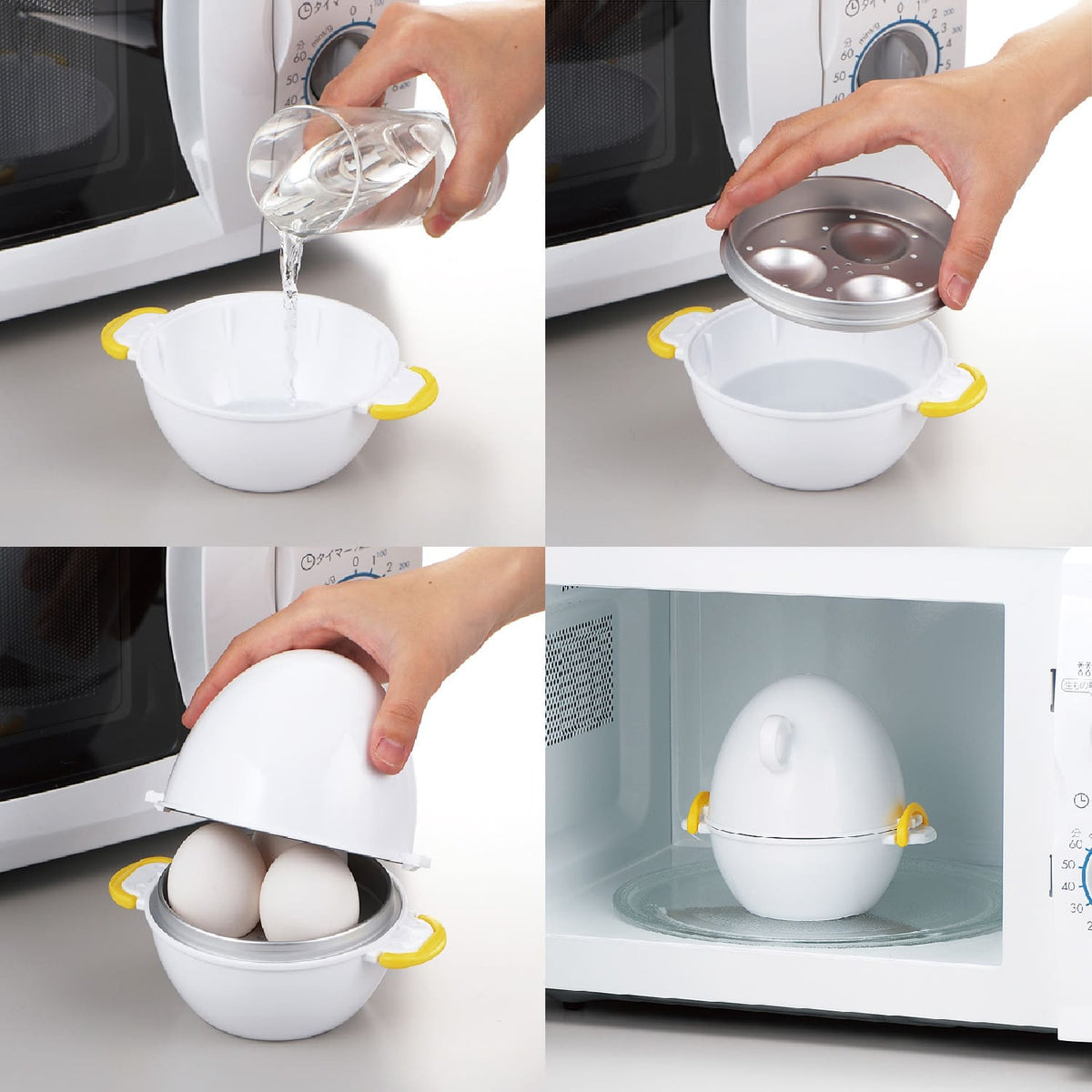 Ultimate Irish Egg Pod -Ronnie Neville's Original as Seen on TV Microwave  Egg Cooker, Perfectly Cooked & Peeled Egg, Capacity 4 Eggs, Boiled Egg